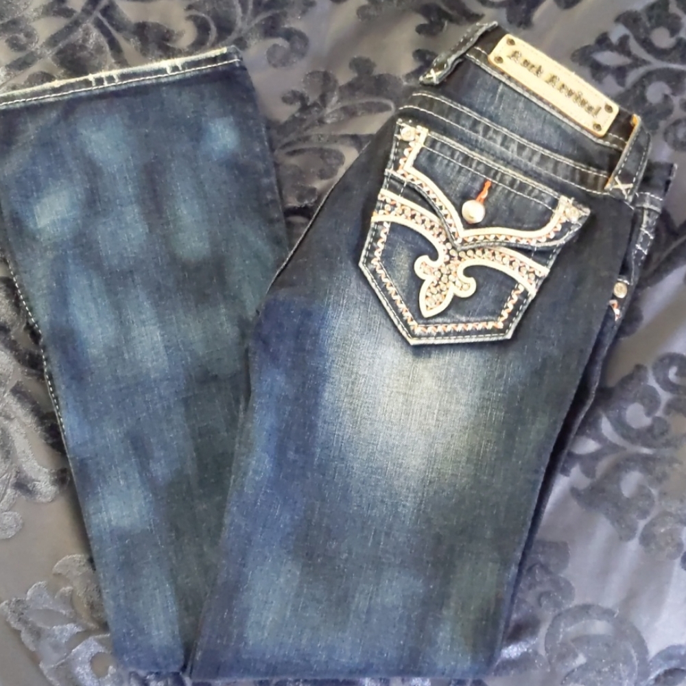 Rock Revival Bootcut Mid-rise Jeans